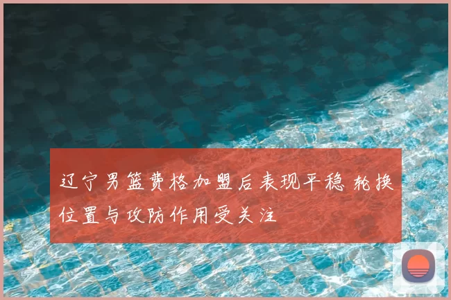辽宁男篮费格加盟后表现平稳 轮换位置与攻防作用受关注